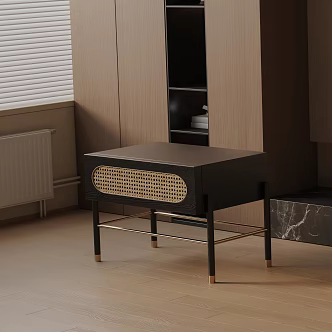 Modern bedside table 3d model