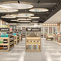 New Chinese Supermarket Convenience Store Commissary Commercial Space Retail Space Exclusive Store Chain Store Guofeng Chinese Style Jiangnan Water Town 3d model