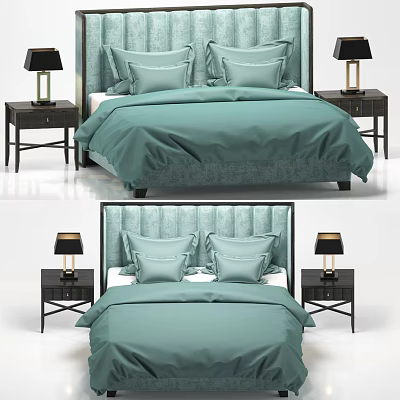 Double bed 3d model