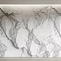 White Rock Texture Wall Design With Natural Surface For Modern Interiors 3d model