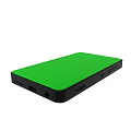 Black Power Bank With Green Screen And Compact Portable Charging Design