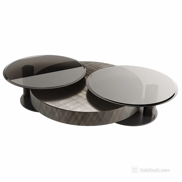 Elegant Modern Dressing Table Interior With Marble Top And Wooden Drawers 3d model