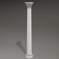 Elegant Roman Column Design Featuring Intricate Capital Shaft And Base Details