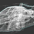 Sleek Black And White Race Car With Modern Aerodynamic Design And Rear Wing