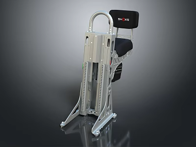 SPART Multifunctional Fitness Training Chair With Metal Frame And Black Seat 3d model