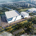 Design of Guangzhou Baiyun Logistics Workshop 3d model