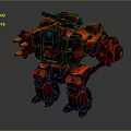 Modern Robot Mech Warrior Machine Battlearm Mechanical Battlearm Machine Warrior Fighting Robot Game Robot 3d model