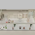 Modern Clothing Store Interior With Displayed Clothes Mannequins Green Plants And Lighting