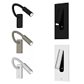 Modern Wall Lamps With Adjustable Arms In Black And White Designs