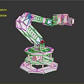 Modern Robot Arm Mechanical Arm Robot Arm Robot Head 3d model