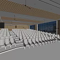 Modern Classroom Ladder Classroom 3d model