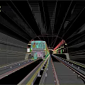 Essential Daily Life Products Commuters Bring On Subway Train Platform And Tunnel