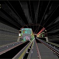 Subway Station High-speed Railway Station Railway Station Train Track Transport Vehicle Game Vehicle Transport 3d model