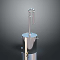 Stainless Steel Equipment with Cylindrical Container Vertical Rod and Connecting Components