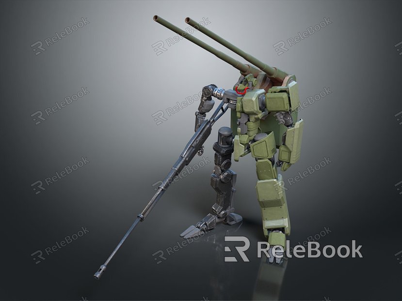 Modern Robot Mech Warrior Machine Battlearm Mechanical Battlearm Machine Warrior model