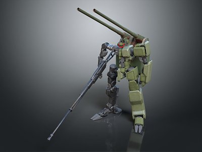 Modern Robot Mech Warrior Machine Battlearm Mechanical Battlearm Machine Warrior 3d model