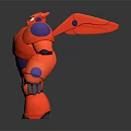 Modern Robot Assistant Small Robot Butler 3d model