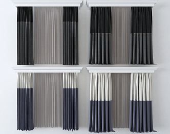 Modern Curtains 3d model