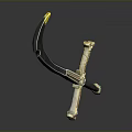 Decorative Scimitar With Golden Hilt Gemstone Accents And Black Patterned Blade