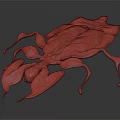 Leaf Mimicry Reptile With Green Yellow Coloration And Leaf Shaped Body Structures
