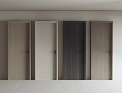 Modern bedroom door 3d model