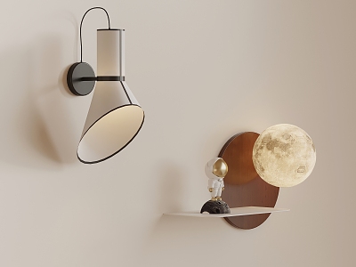 French Cream Wall Lamp model