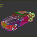 Red Sports Car With Black Roof And Modern Aerodynamic Exterior Design