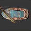 Modern Sailing Cartoon Sailing 3d model