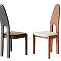 Modern Leisure Chair With Metal Legs Wooden Seat And Simple Backrest Design