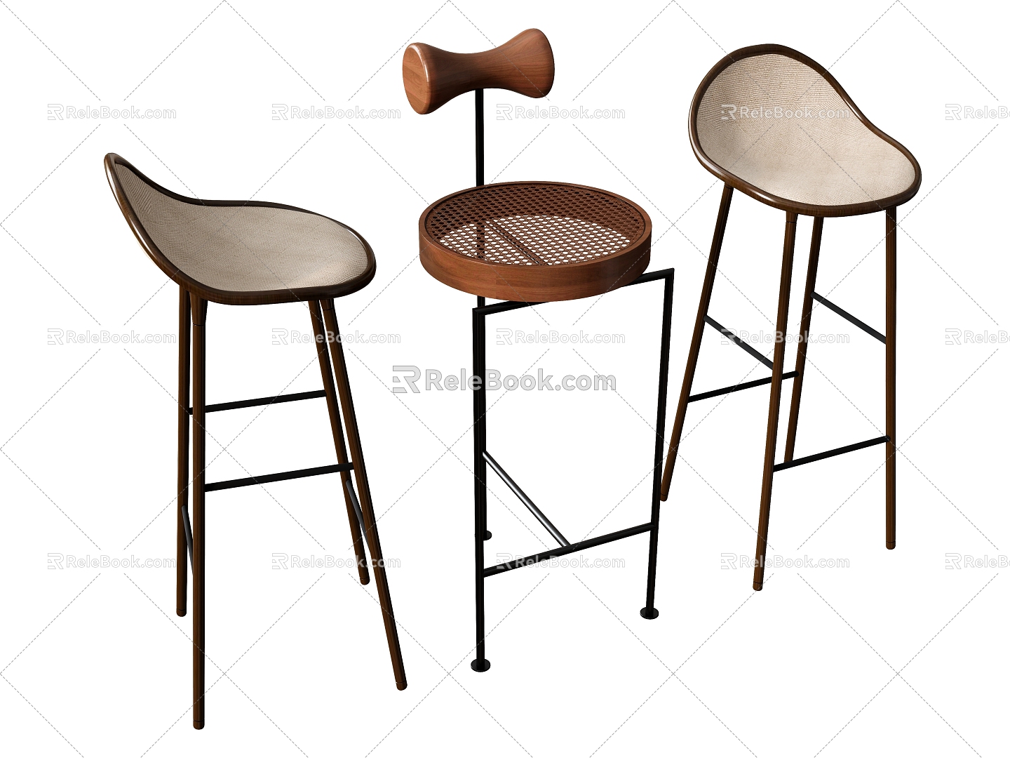 Bar Chair Bar Stool Bamboo Bar Chair High Stool model