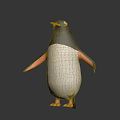 Modern Penguin Cartoon Penguin 3d model