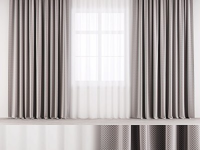 Fabric Curtain 3d model