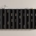 Modern Middle Track Bookshelf Storage Rack Bookcase Decoration Rack Book Decoration Module System Carpet 3d model