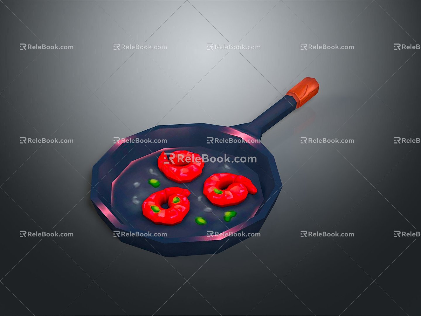 Pot Flat Pan Flat Frying Pan Milk Pan Cooking Pan Cooking Pot Cookware Kitchen Kitchen Items Kitchen Supplies 3d model