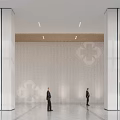 Spacious Bright Modern Business Lobby Reception With Sleek Design And Clear Directional Guide Signs