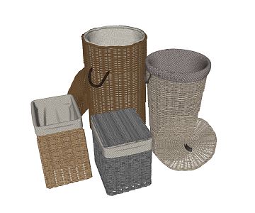 Modern Storage Basket 3d model