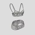 Elegant Women's Lace Lingerie Set with Bra and Panty Delicate Floral Design