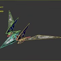 Futuristic Blue and Silver Spaceship with Sleek Aerodynamic Design for Cosmic Exploration