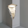 Creative Wall Lamp With Broken Wall Design Illuminating Architectural View 3d model