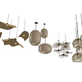 Rattan Woven Pendant Lights with Various Hanging Designs for Home Decor