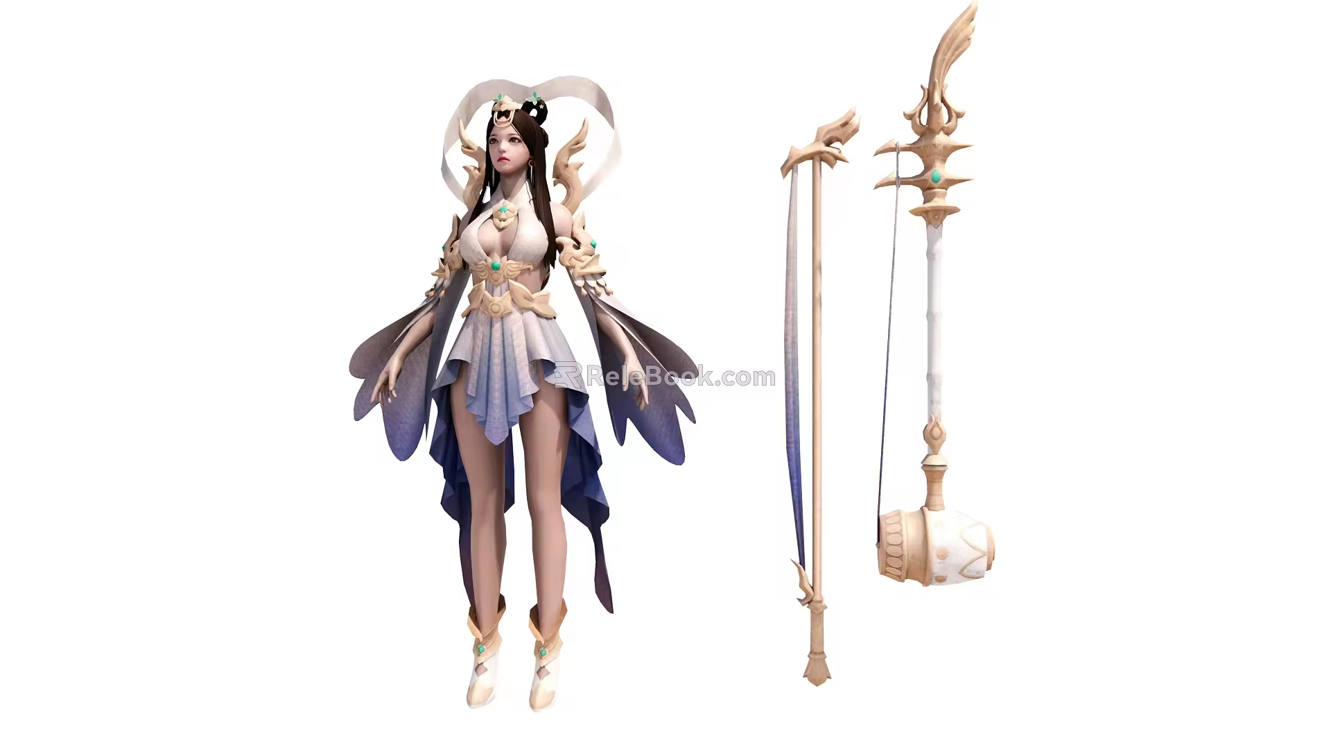 Modern game character Three Kingdoms 3d model