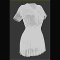 Sailor School Uniform With White Short Sleeve Top Navy Collar Red Bow And Pleated Skirt