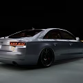Sleek Audi Silver Luxury Sedan With Modern Design And Alloy Wheels
