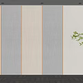 Modern Minimalist Gray And Beige Wood Texture Wall Paneling For Interior Decoration
