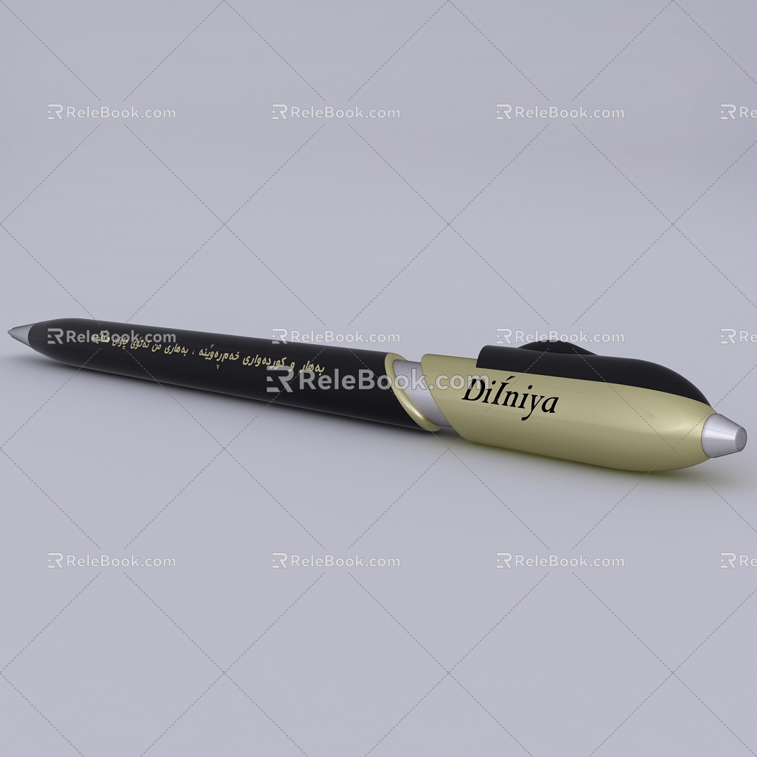 Ballpoint Pen Writing Pen Stationery Learning Supplies 3d model