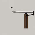 Sleek Modern Wall Lamp With Adjustable Silver Metal Arm And Beige Conical Shade