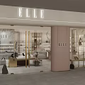 ELLE Fashion Boutique Featuring Shoes Bags Circular Display And White Shelves