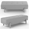 Vintage sofa stool Adriana Hoyos Ten Daybed 3d model