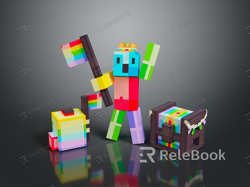 Toy Pixel Figure Toy Next Generation Item 3 Print model