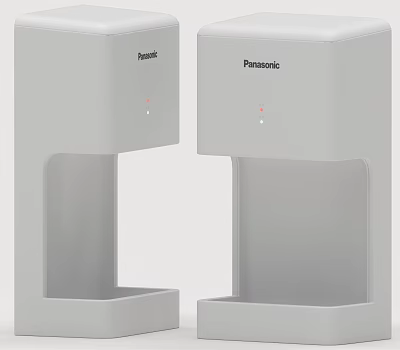 Panasonic Twin White Hand Dryer Modern Design For Daily Use Electrical Appliance 3d model